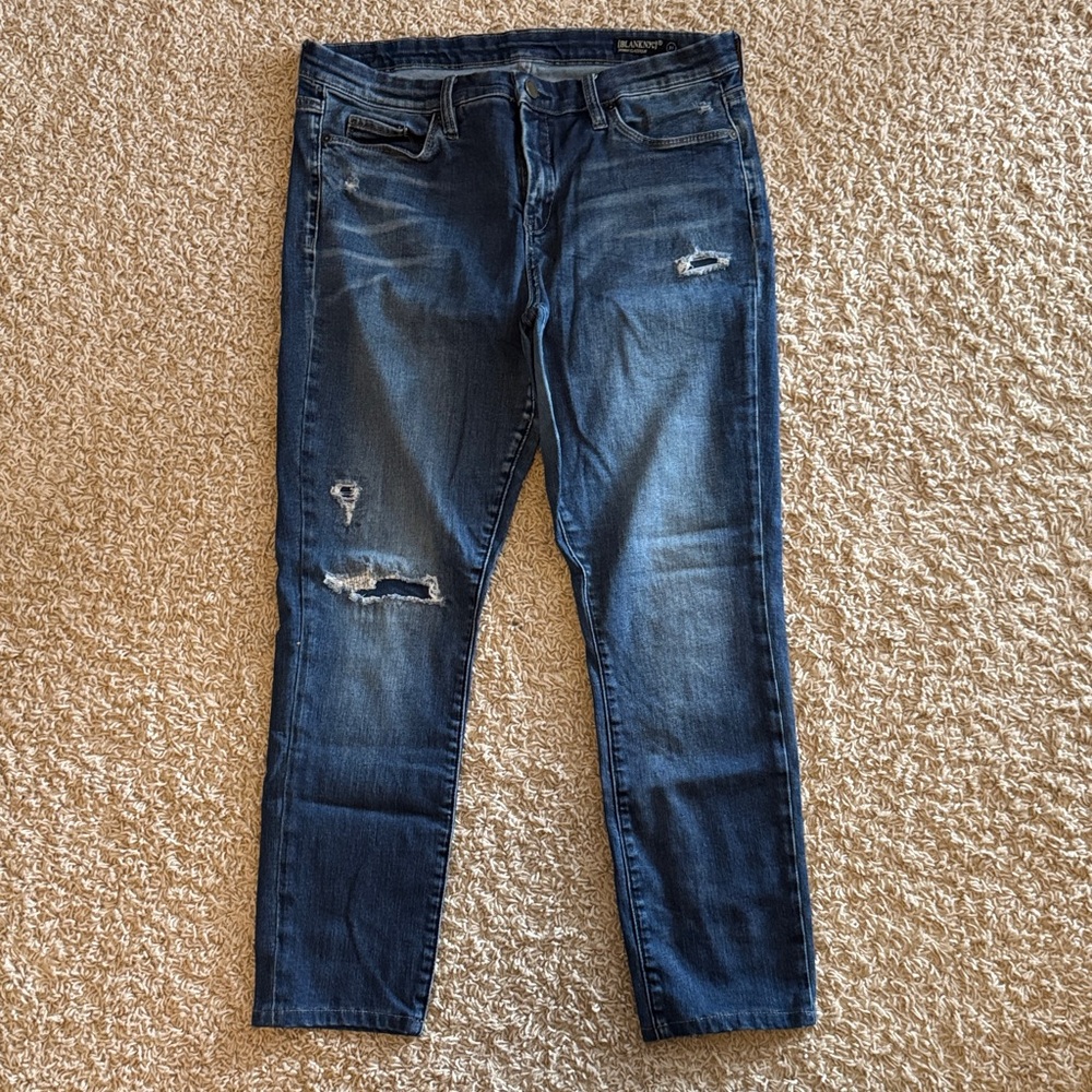 Women’s Blue Distressed Jeans